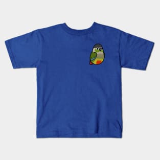 Too Many Birds!™ Green Cheek Conure Kids T-Shirt